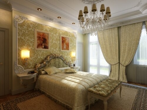 Спальня, классический стиль